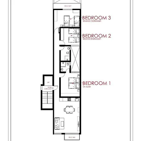 F9 3, Private Two Single Beds With Shared Bathroom In Shared Flat *